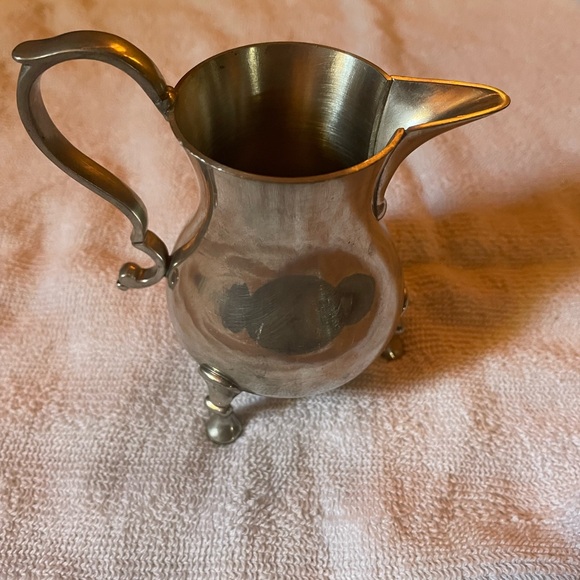 Vintage Williamsburg Restoration Kirk Stieff Pewter three piece set - Picture 2 of 4